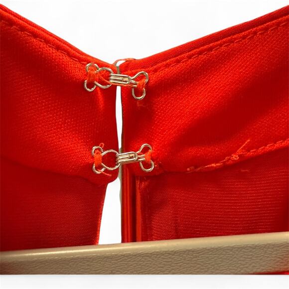 Jay Godfrey Red Jumpsuit Halter Wide-Leg Pant Flowy Leg Size 8 NWOT - Picture 5 of 7